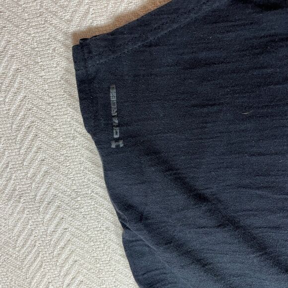 Under Armour Project Rock Hoodie T Shirt Mens Small Black Loose Pullover - Picture 9 of 12